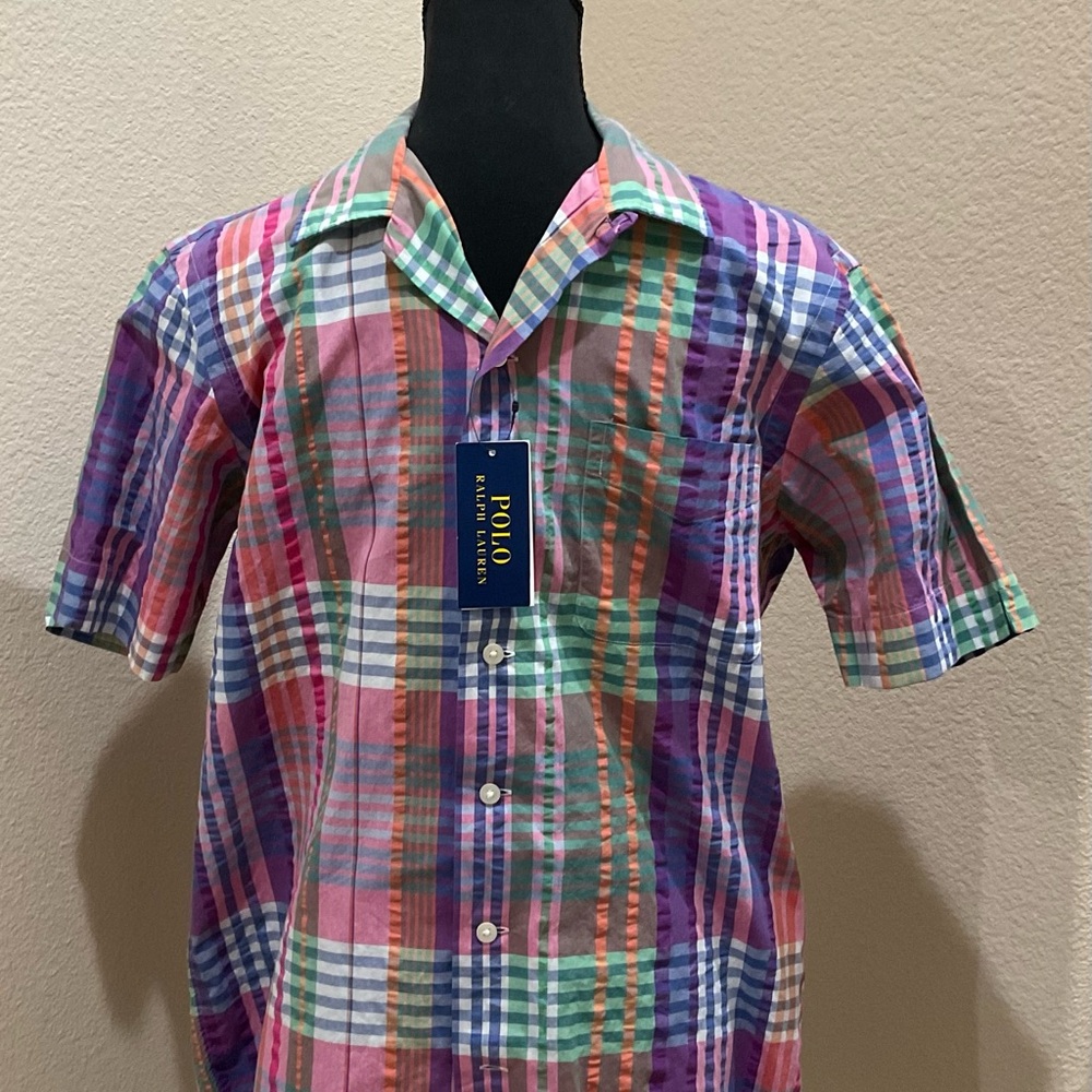 Polo Ralph Lauren Classic Fit Multi Color Plaid Men’s Small Button Up Shirt